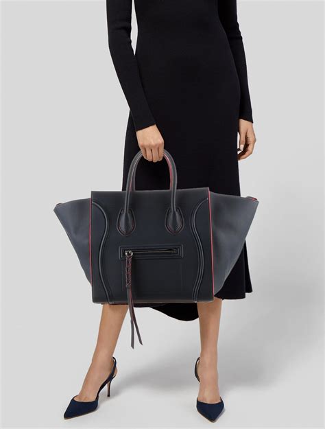 celine textile phantom luggage medium bag